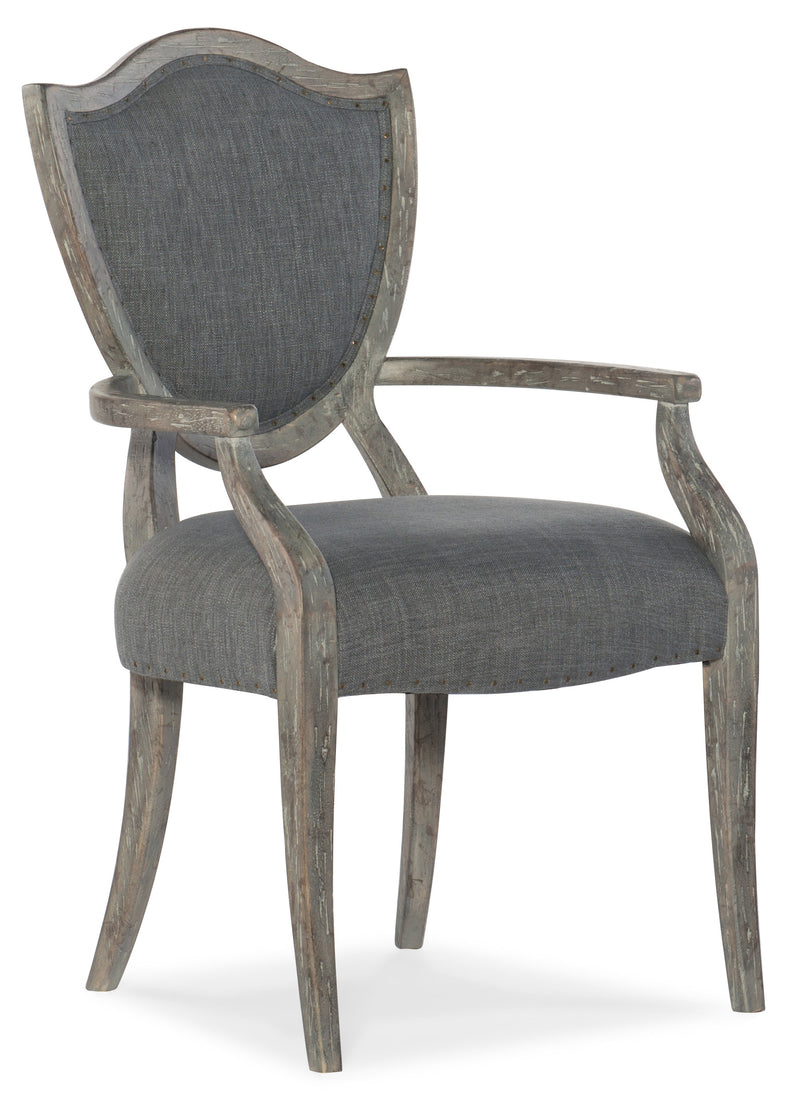 Shield Back Arm Chair - 2 per carton/price ea - Al Rugaib Furniture (4688792977504)