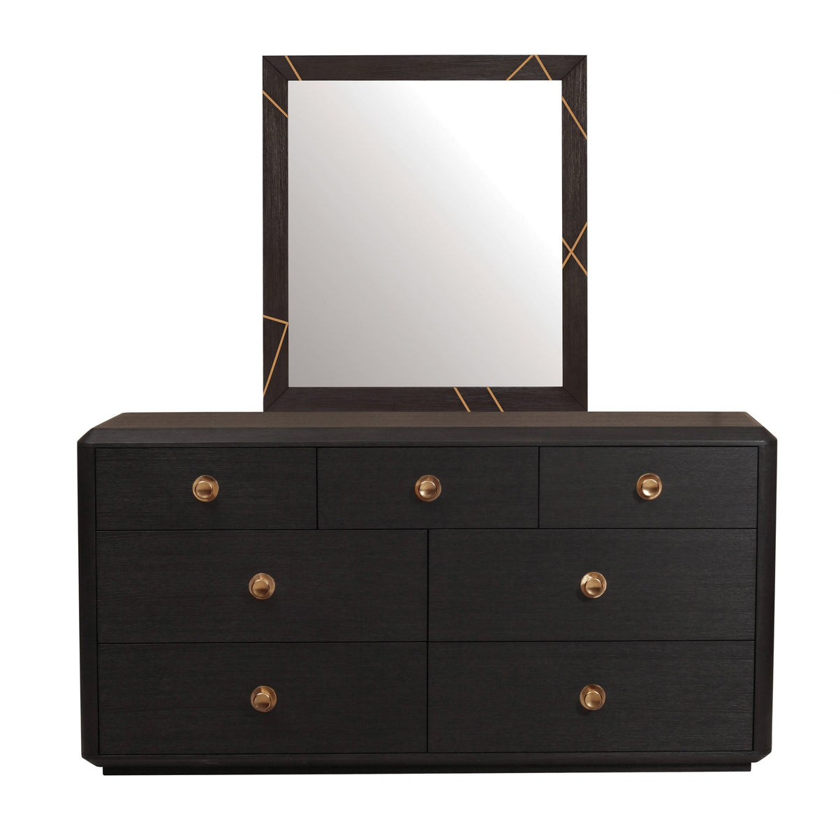 Wood & Metal Inlay Mirror Mirrors| Hooker