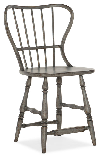 Spindle Back Counter Stool-Speckled Gray - Al Rugaib Furniture (4688710205536)