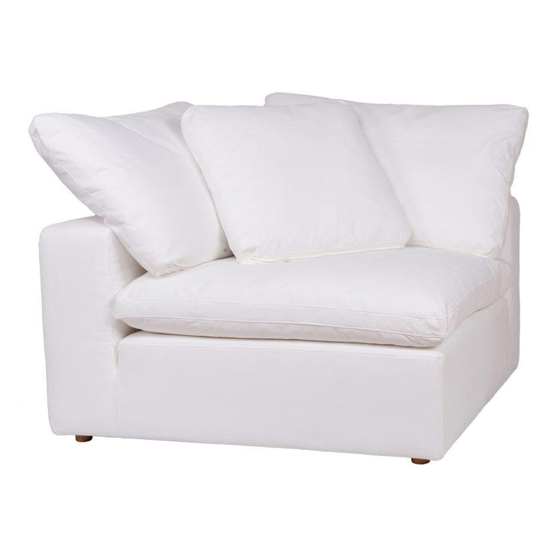 Clay Corner Chair Livesmart Fabric Cream - Al Rugaib Furniture (4583167033440)