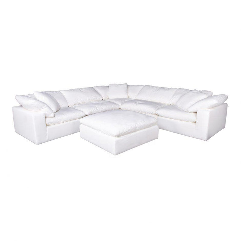 Clay Corner Chair Livesmart Fabric Cream - Al Rugaib Furniture (4583167033440)