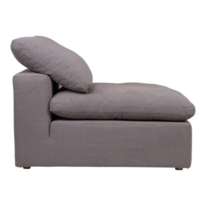 Clay Slipper Chair Livesmart Fabric Light Grey - Al Rugaib Furniture (4583179485280)