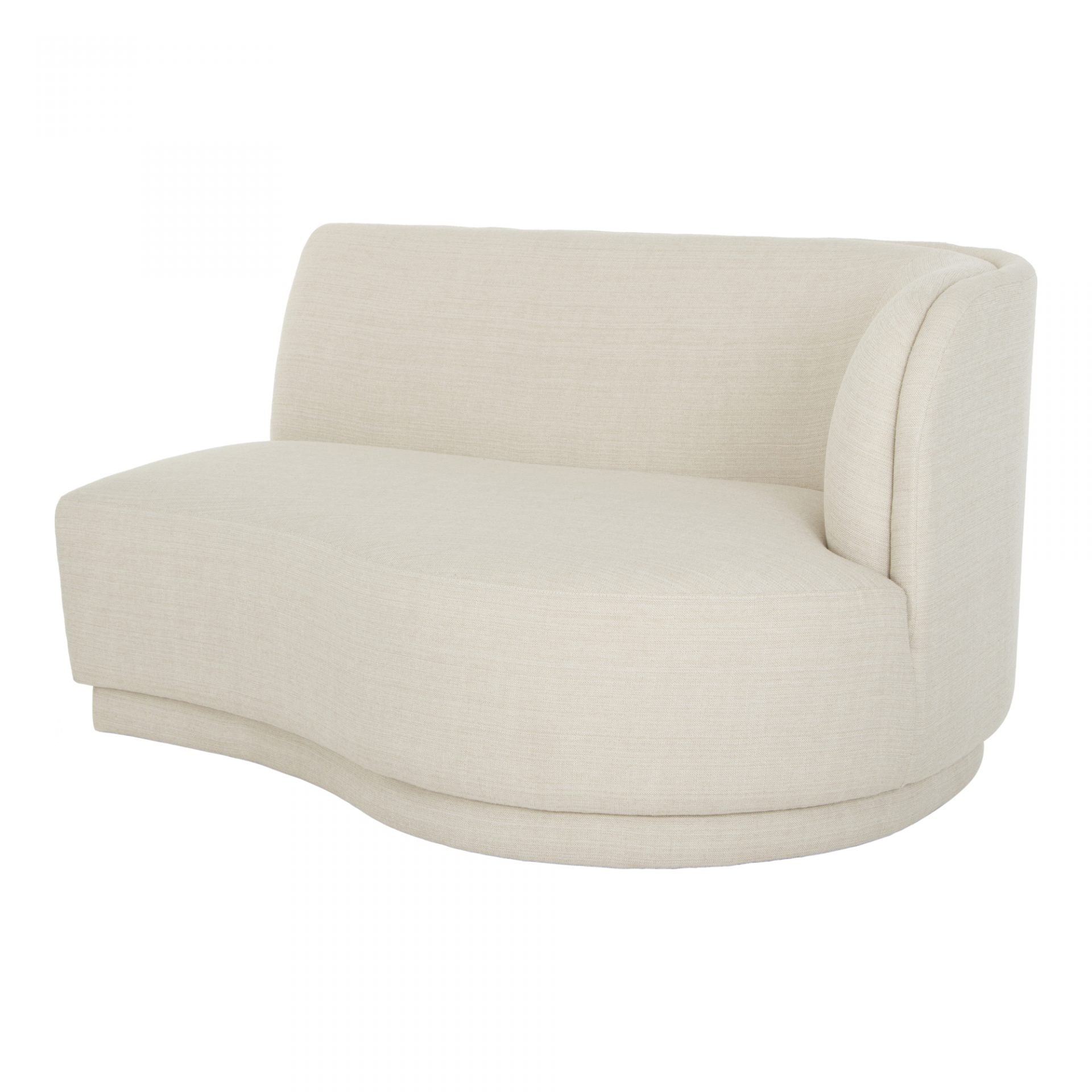 Yoon 2 Seat Sofa Right Sweet Cream Sofas & Loveseats| Moe's Home