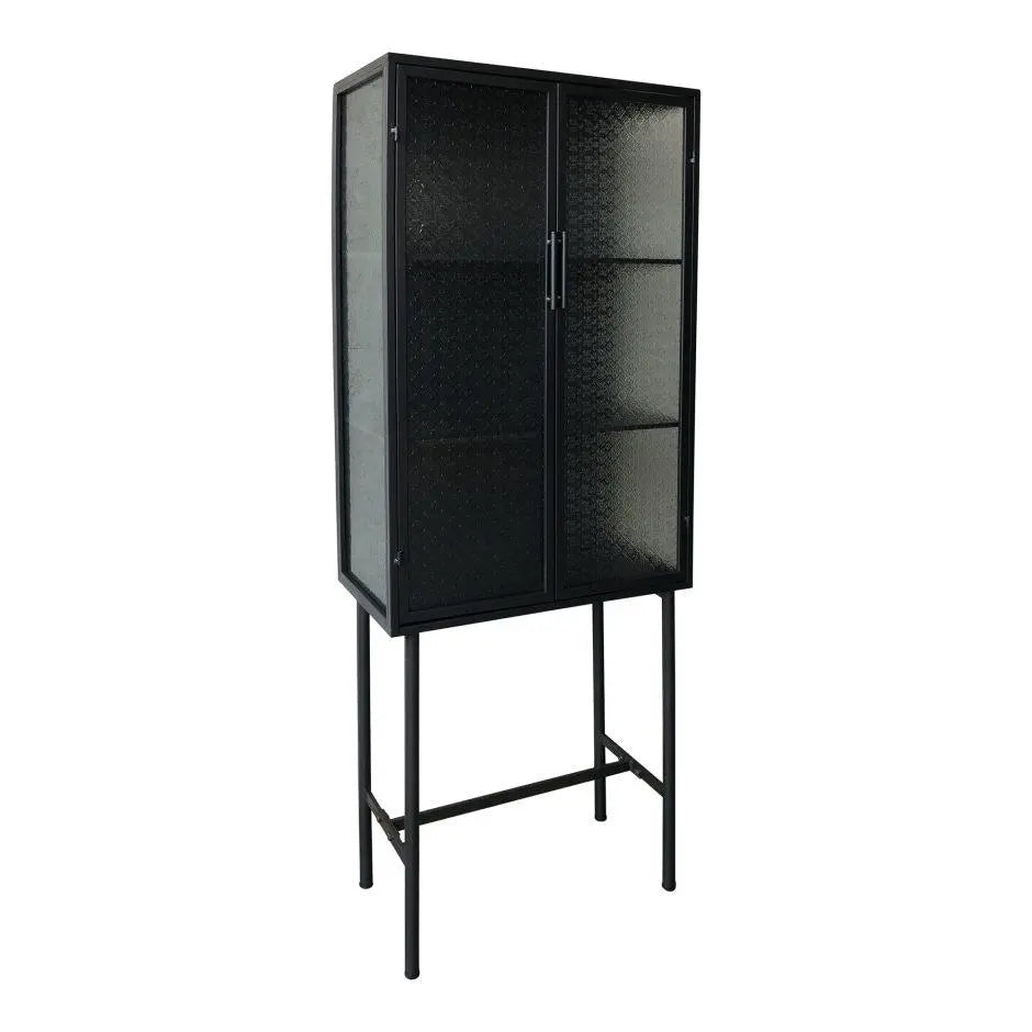 Zakk Metal Cabinet Black Bookcases| Moe's Home