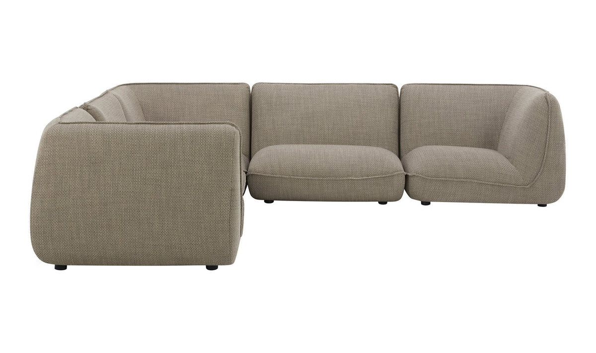 Zeppelin Classic L Modular Sectional Speckled Pumice Sectionals| Moe's Home