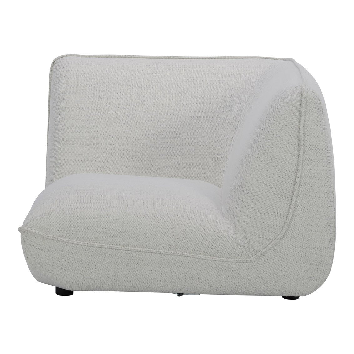 Zeppelin Corner Chair Salt Stone White Sectionals| Moe's Home