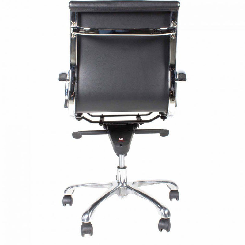 Omega Swivel Office Chair Low Back Black - Al Rugaib Furniture (4583200948320)